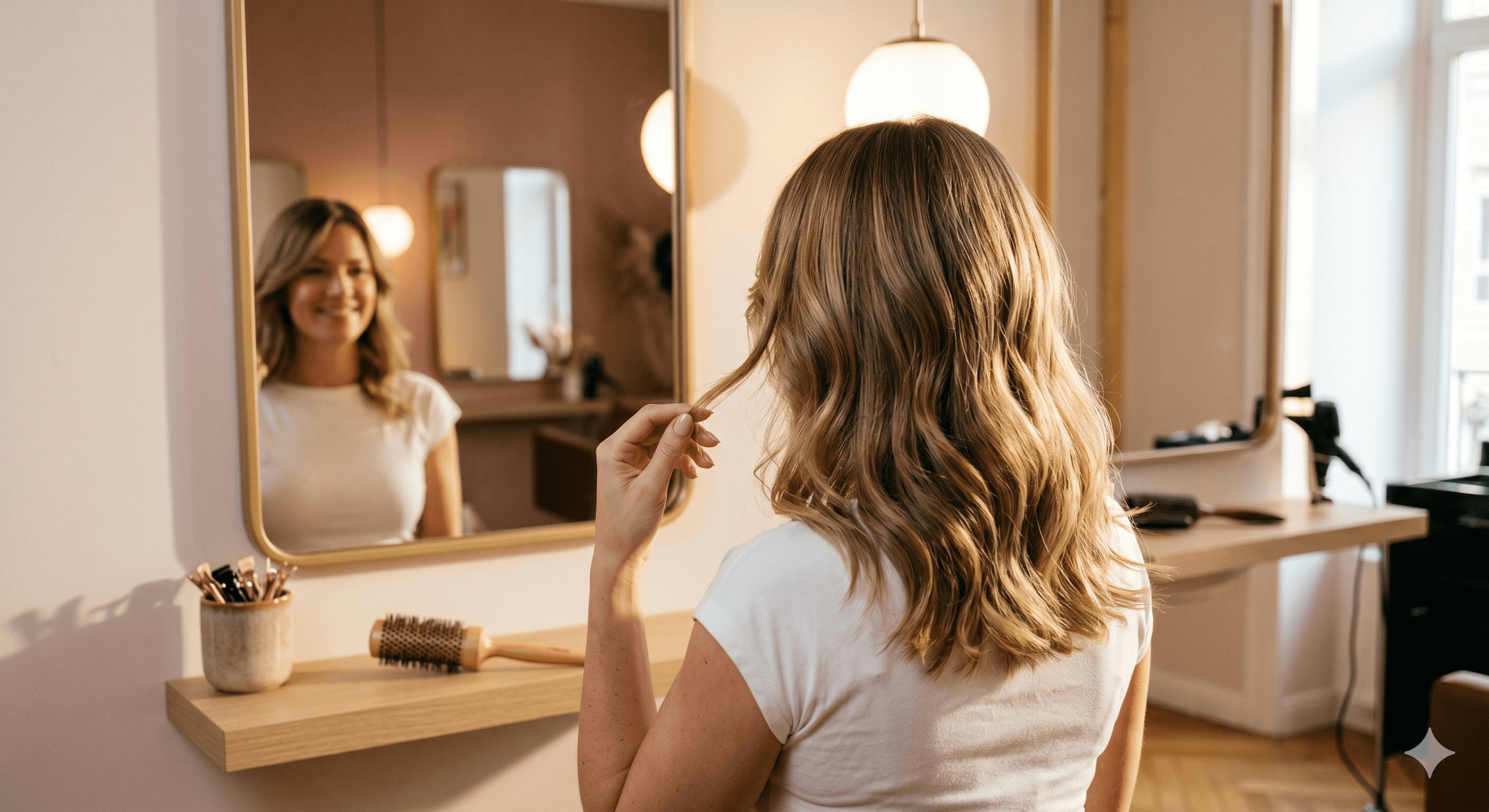 Coupe et brushing réalisés au Studio Émilie